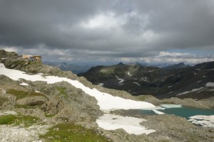 Stettiner Hütte auf 2875 m (Provisorium)