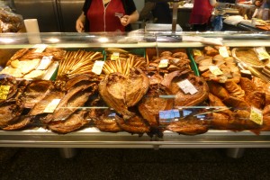 Räucherfisch im Großmarkt von Riga