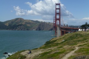 An beiden Enden der Golden Gate Bridge kann man sehr gut wandern